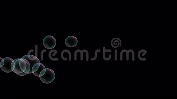 4K肥皂泡与阿尔法哑光视频的预览图