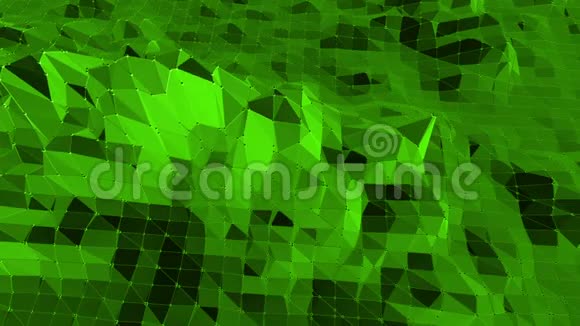 绿色低聚背景挥手摘要低聚表面作为化学环境的时尚低聚设计视频的预览图