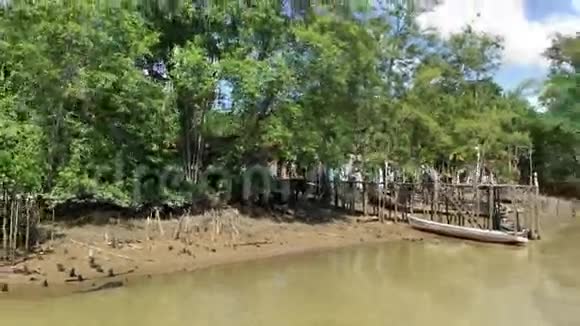 巴西贝伦杜帕拉马拉霍运河沿线的房屋视频的预览图