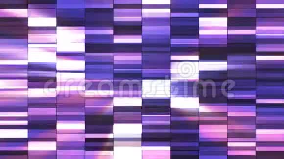 闪烁水平小方压高科技酒吧紫色抽象可循环4K视频的预览图