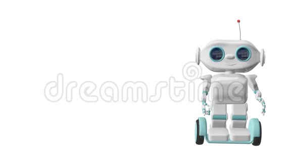 3D动画机器人代表阿尔法频道视频的预览图