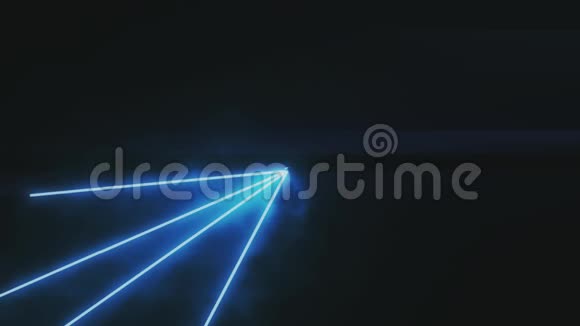 蓝色激光束运动图形背景视频的预览图