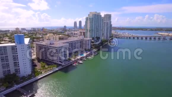 海滨场景迈阿密海滩视频的预览图