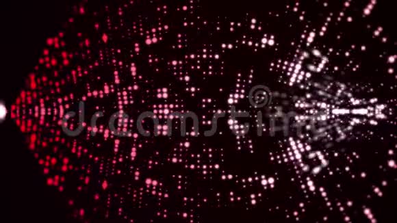 灯光五颜六色的背景优雅多彩的抽象带有圆圈和星星的迪斯科背景迪斯科灯视频的预览图