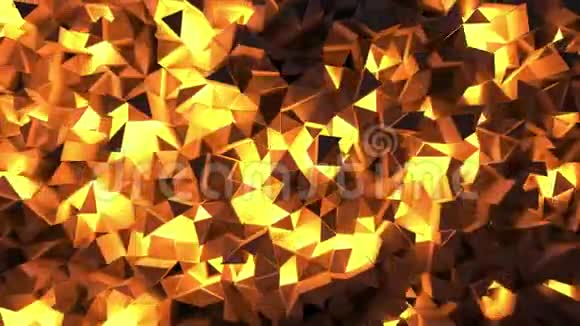 抽象闪耀三角形几何环路背景视频的预览图