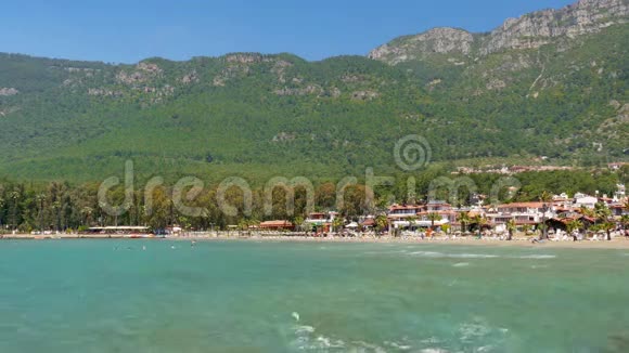 土耳其阿卡卡海滩日光浴日常生活暑假旅游目的地视频的预览图