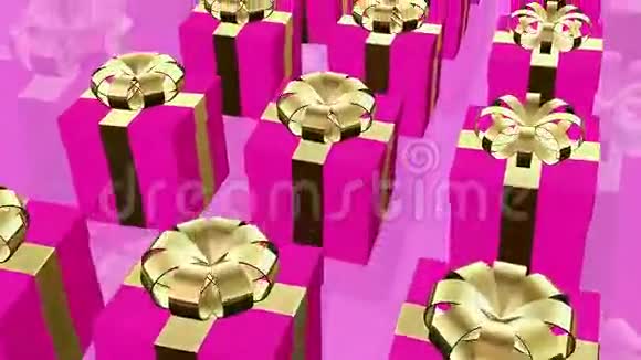 粉色礼品盒视频的预览图
