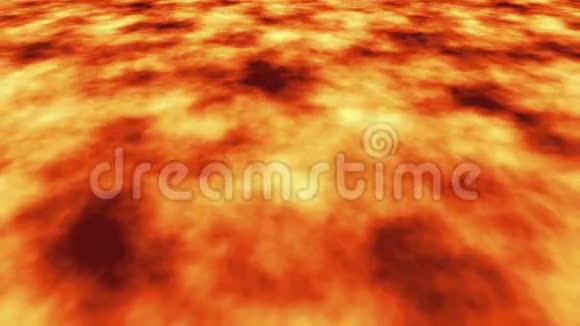 热慢熔岩动画背景无缝循环视频橙色黄色红色和棕色视频的预览图