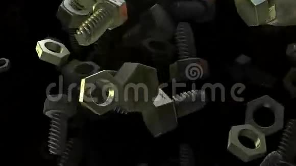 黑色的飞行螺栓和螺母视频的预览图