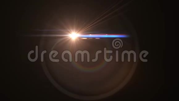 渐变全圆移动灯标志介绍动画光学镜头星耀闪光环背景新质量视频的预览图