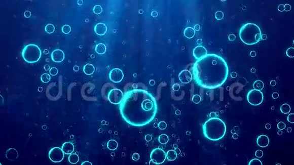 水下气泡太阳黑天视频的预览图