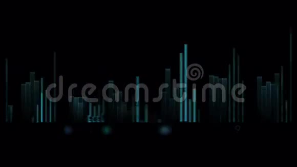 视频均衡器音乐节奏音量扬声器波谱心率视频的预览图