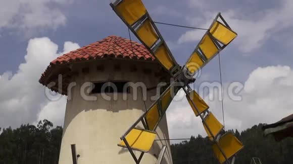风车清洁能源风电场电力视频的预览图