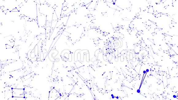 抽象简单的紫罗兰挥舞三维网格或网格作为宏伟的背景紫罗兰几何振动环境或视频的预览图