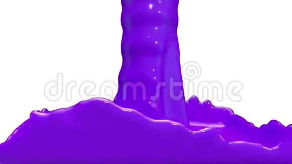 动画紫罗兰汽车油漆浇注和填充屏幕阿尔法通道包括使用卢马哑光3D渲染视图11视频的预览图