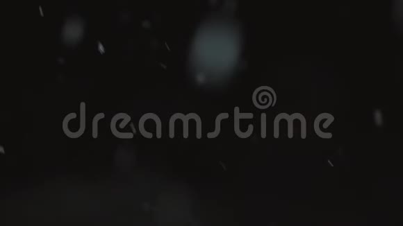 黑色背景下飘落的雪视频的预览图