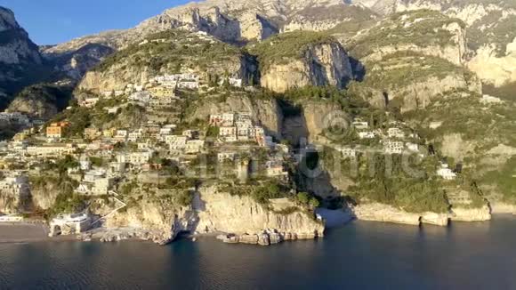 意大利阿马尔菲海岸Positano村景视频的预览图