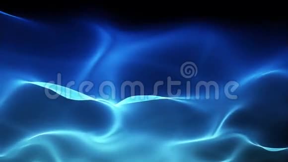 抽象软波背景蓝波运动流视频的预览图