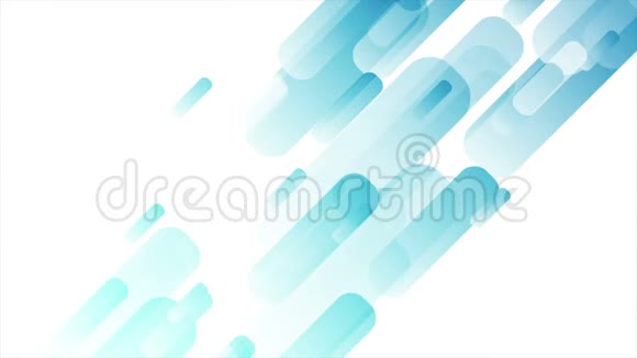 明亮的蓝色抽象高科技形状视频动画视频的预览图