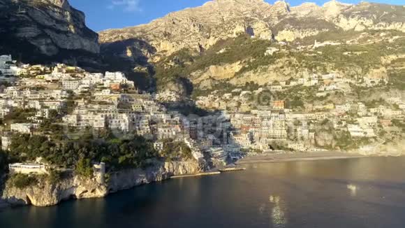 意大利阿马尔菲海岸Positano村景视频的预览图
