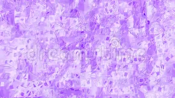 紫罗兰或紫色低聚挥动表面作为游戏背景紫罗兰几何振动环境或脉动视频的预览图