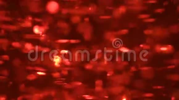 红色圆圈波克灯抽象运动背景视频的预览图