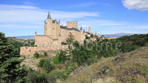 西班牙塞戈维亚的阿尔卡扎城堡视频的预览图