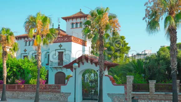 西班牙的萨鲁科斯塔达乌拉达美丽的西班牙房子建立了射击视频的预览图