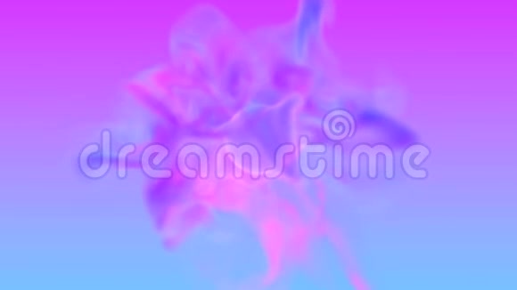 两种霓虹灯色的湍流漩涡在复古迪斯科风格中吸出青色和紫色未来色彩缤纷的动画设计视频的预览图