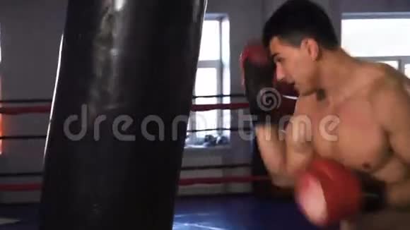 拳击运动中的男运动员训练视频的预览图