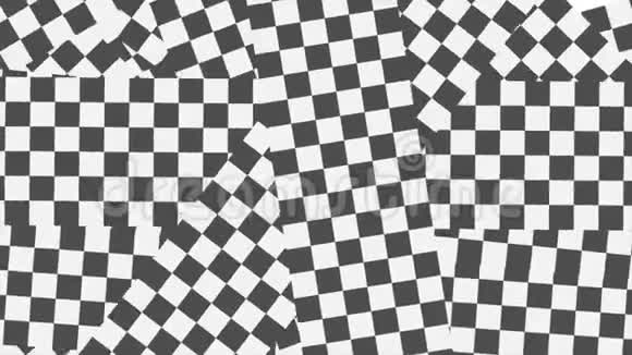 黑白格子几何抽象视频动画视频的预览图