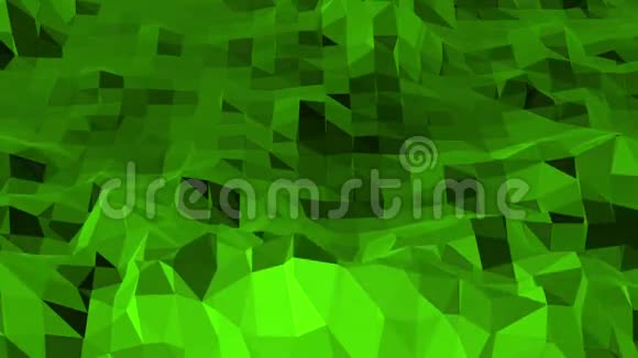 绿色低聚背景振动抽象低聚表面作为景观或化学结构的时尚低聚视频的预览图