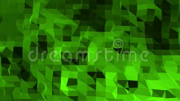 绿色低聚背景振动抽象低聚表面作为迷幻背景在时尚低聚设计视频的预览图