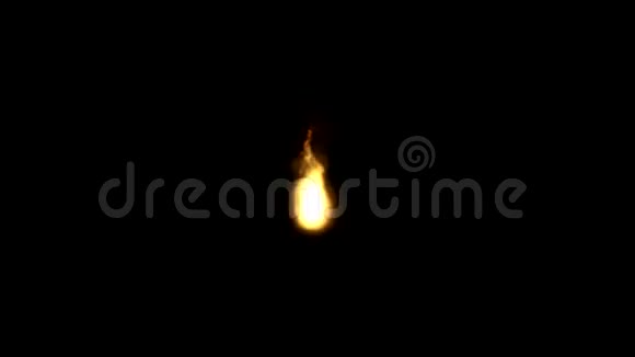火炬火焰动画小尺寸图形元素包括阿尔法频道视频的预览图