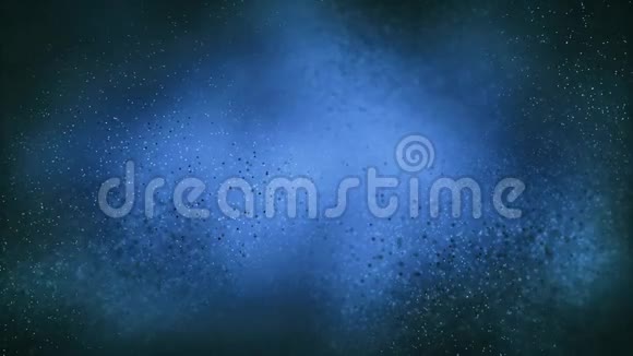 关于蓝色科学概念的粒子无缝背景4K视频的预览图