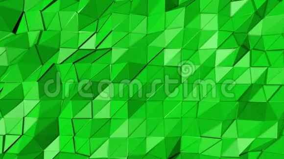 绿色动画低聚三维渲染视频的预览图