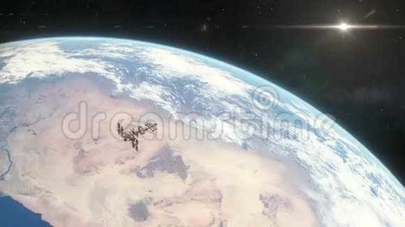 太空飞船轨道地球视频的预览图