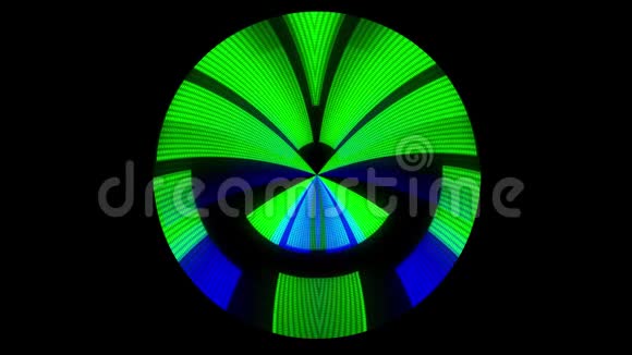 HUD喜欢柔和的外星绿色圆形形状新的独特质量通用动态彩色欢乐凉爽视频的预览图