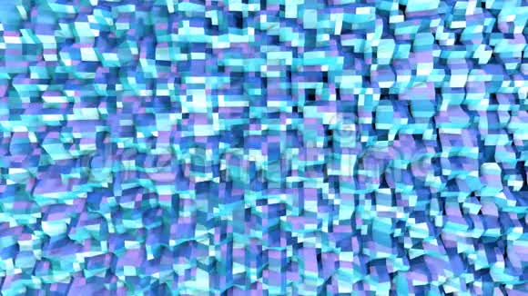 摘要简单蓝紫低聚三维表面作为高科技背景软几何低聚运动背景视频的预览图