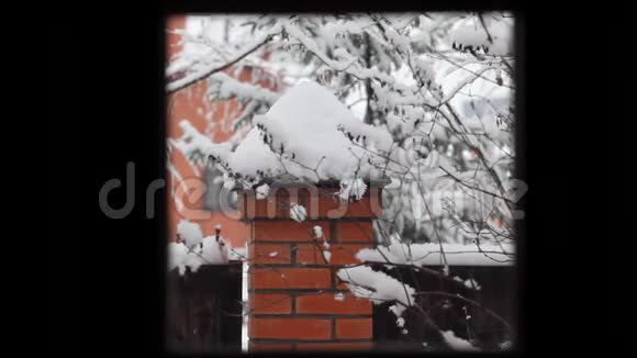 冬季雪园高清镜头视频的预览图