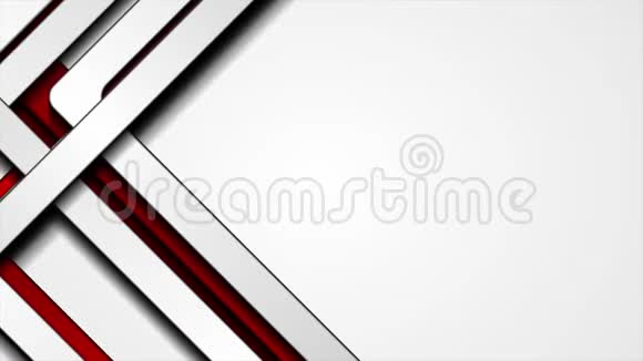 红色和灰色条纹抽象技术视频动画视频的预览图