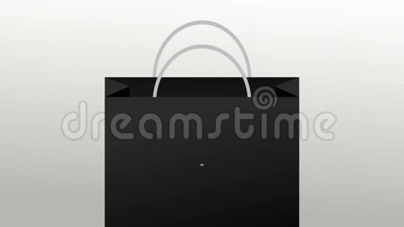 黑色星期五购物袋高清动画视频的预览图