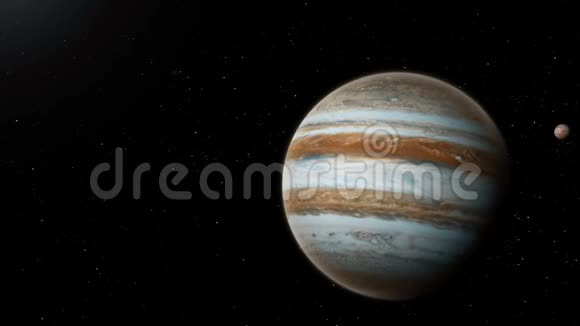 地球木星与欧罗巴从深空视频的预览图