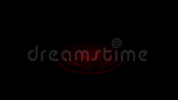 垂直光旋转的地面红色上的TronHologram门涡旋转视频的预览图