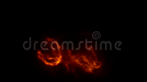 单火火焰动画大尺寸图形元素包括阿尔法频道视频的预览图