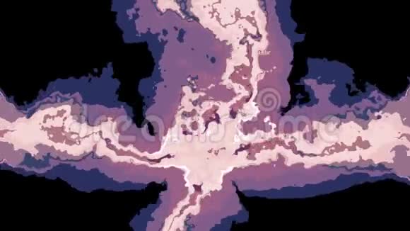 数码湍流抽象色彩交叉绘画无缝环动画新的独特品质艺术时尚视频的预览图