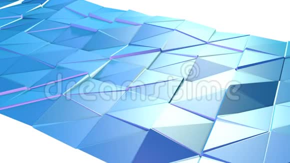 摘要简单的蓝紫低聚三维表面作为流行环境软几何低聚运动背景视频的预览图