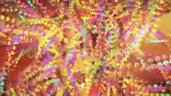 五颜六色的迪纳米六边形视频的预览图