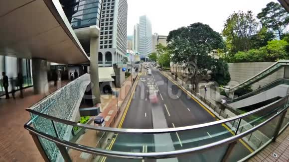 城市交通时间流逝香港视频的预览图