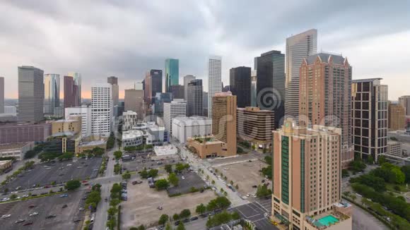 休斯顿德克萨斯州美国市中心天际线视频的预览图